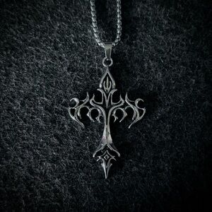 ☦︎ Y2K Sigilism Cross Necklace ☦︎